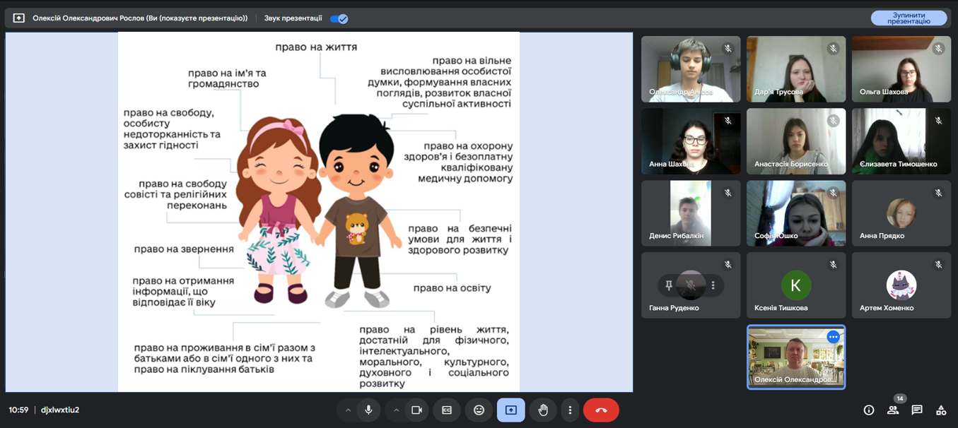 Детальніше про статтю Інтерактивний урок «Моє право бути почутим»