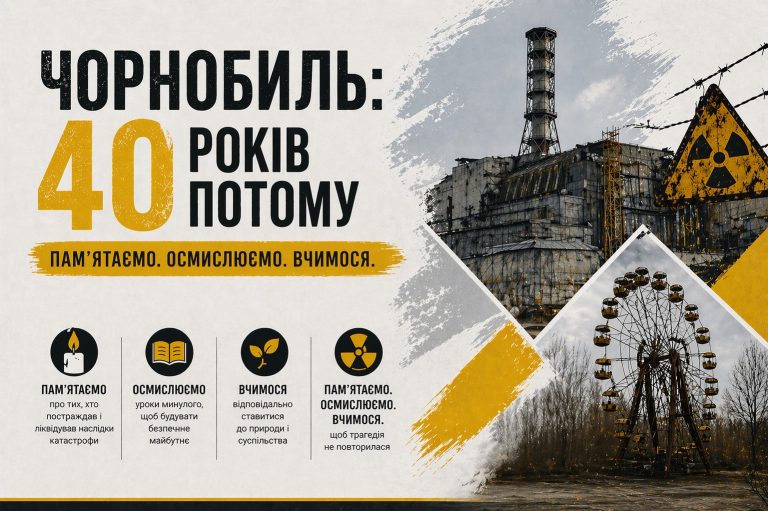 Детальніше про статтю «Чорнобиль: пам’ять, що болить і навчає»